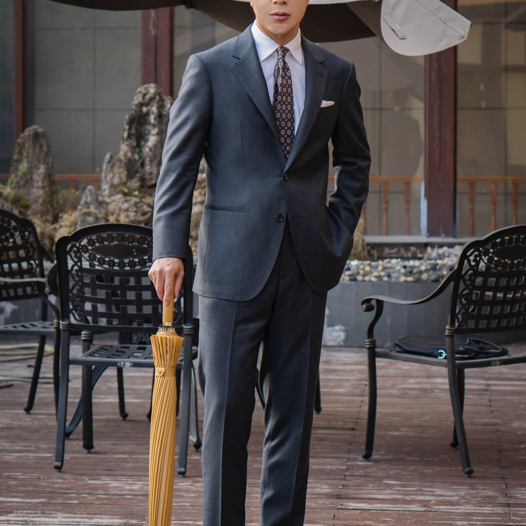 源头工坊 VBC 110支澳洲美丽诺羊毛高定工艺西装套装