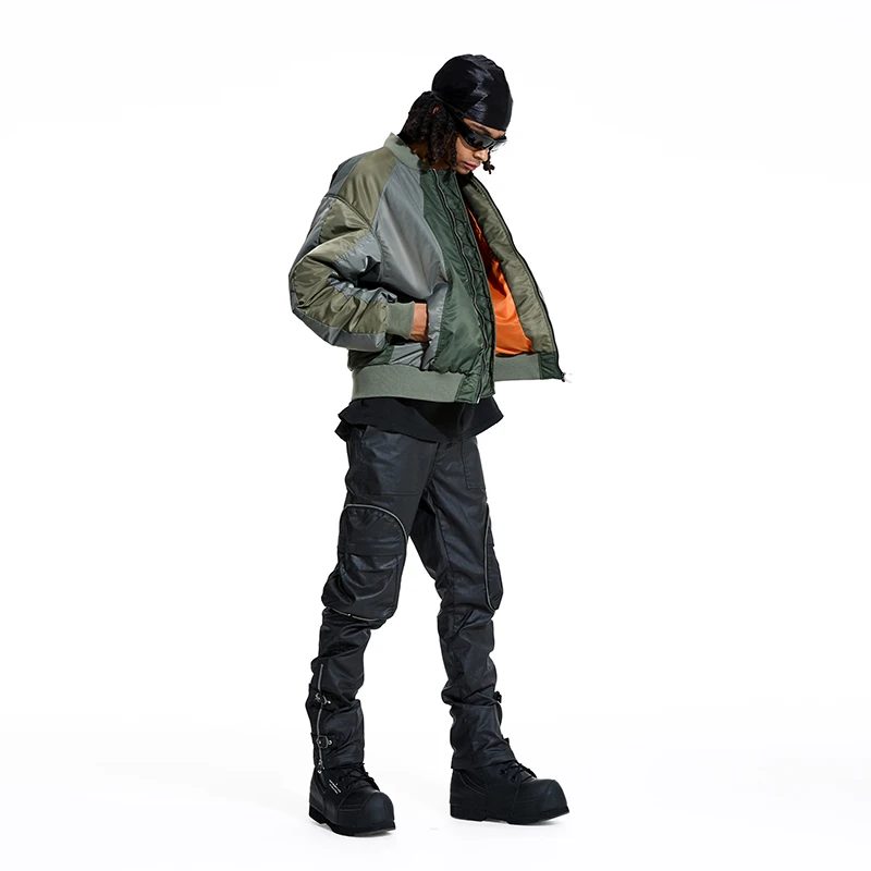 PMW 2023FW重磅小直筒涂层拉裤