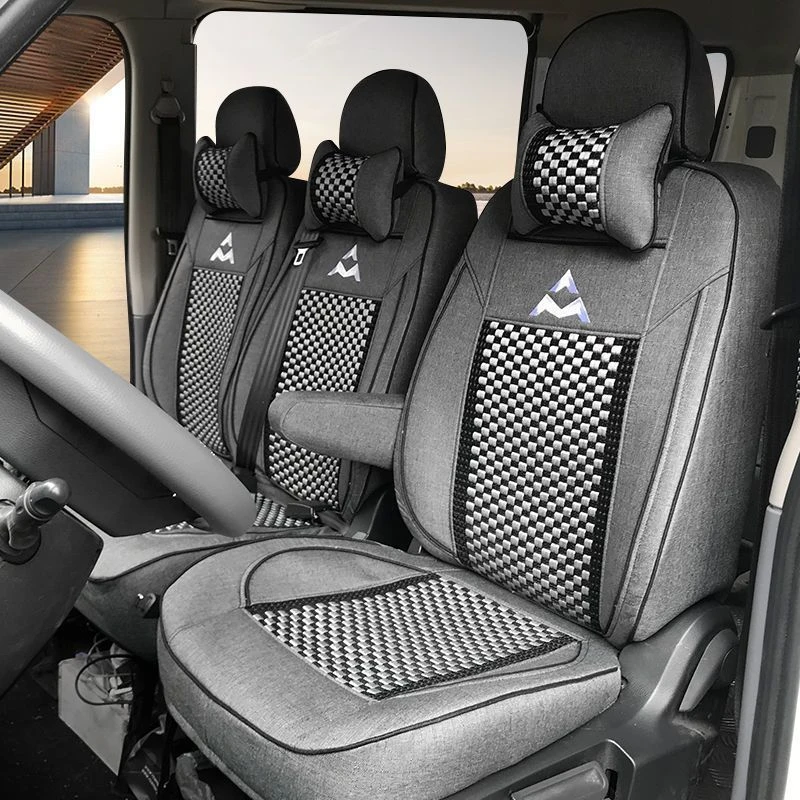 大通v80座套上汽大通v90全包亚麻四季通用汽车专用定制夏季座垫套