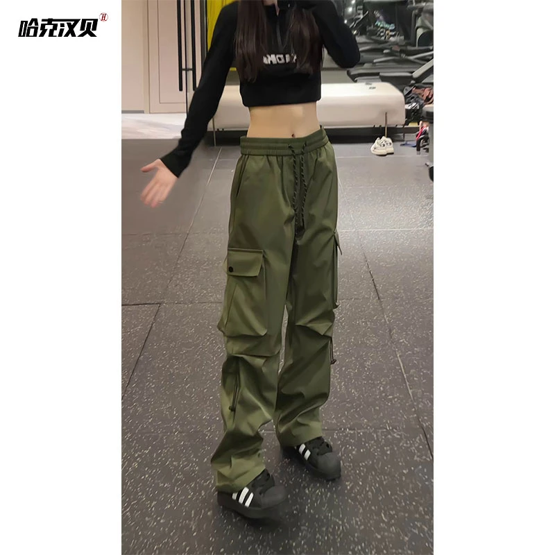 哈克汉贝户外冲锋机能裤春季防风防水工装裤登山直筒休闲长裤男女