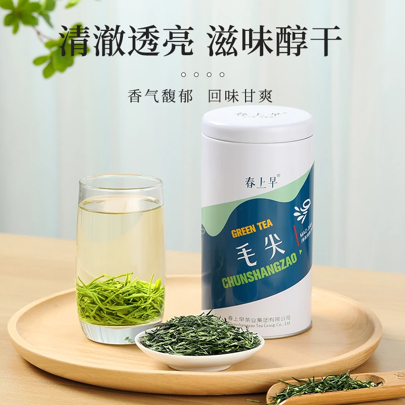 春上早2024新茶明前特级绿茶浓香型正宗高山毛尖茶叶散罐装125g