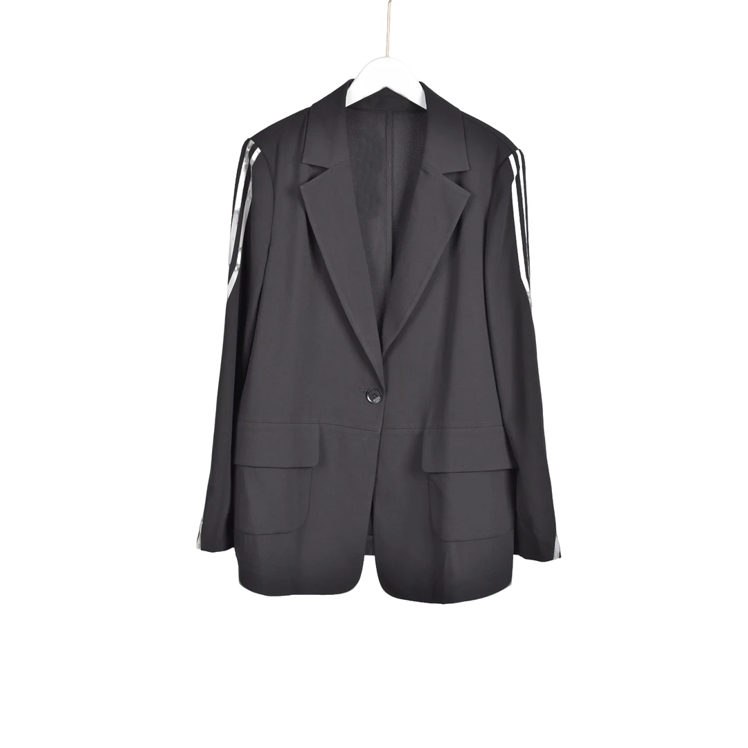 【专柜捡漏】女装QAB-西装外套女7300黑白大一码