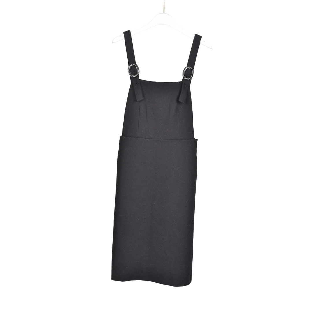 【专柜捡漏】香港高雅个性女装OSLB-背带裙2350-黑色