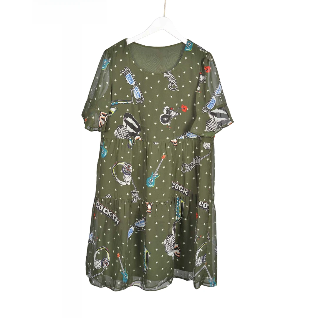 【专柜捡漏B】GPD2 N14女装QAB-连衣裙1589军绿正码无弹