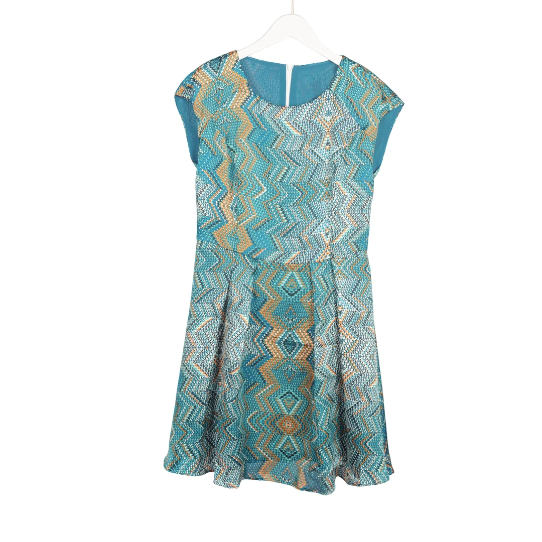 GPC3【】女装KNDSB-连衣裙0709咖花内衬绿正码