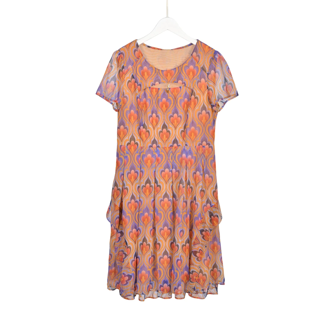 【专柜捡漏】GPC4女装YDB-连衣裙2303-粉紫花正码