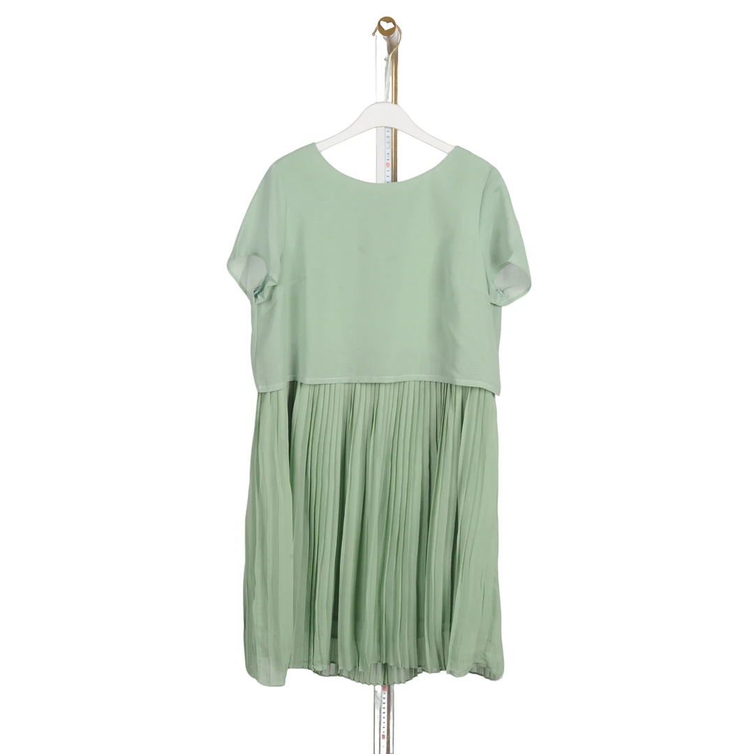 【Y专柜捡漏F-3】W3大码专柜QAB-连衣裙3208薄荷绿大一码