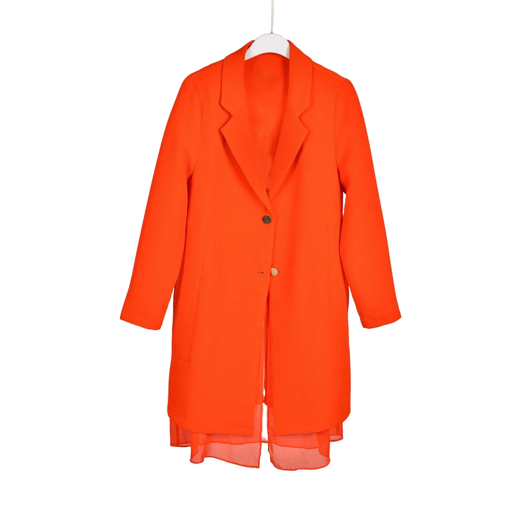 【专柜捡漏】BD6女装DQB-西装外套女3298红色大半码