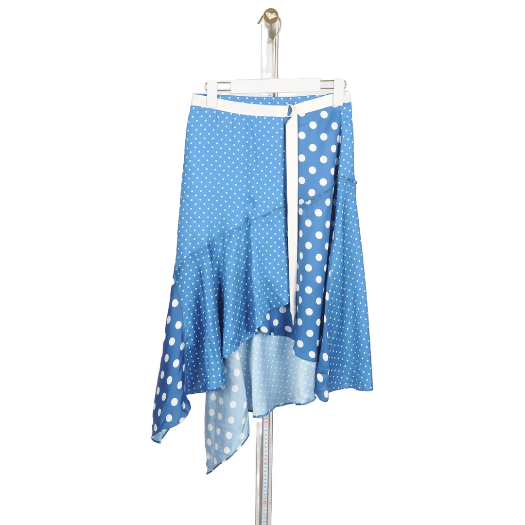 【专柜捡漏F-2】GPF4轻奢女装ATB-半身裙0804-蓝底白点正