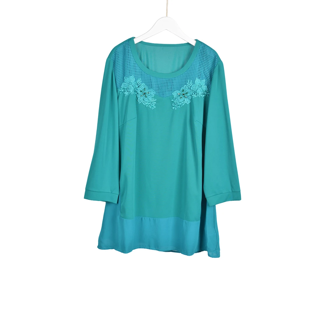 【专柜捡漏】广州中高端女装DQB-上衣1110松石绿