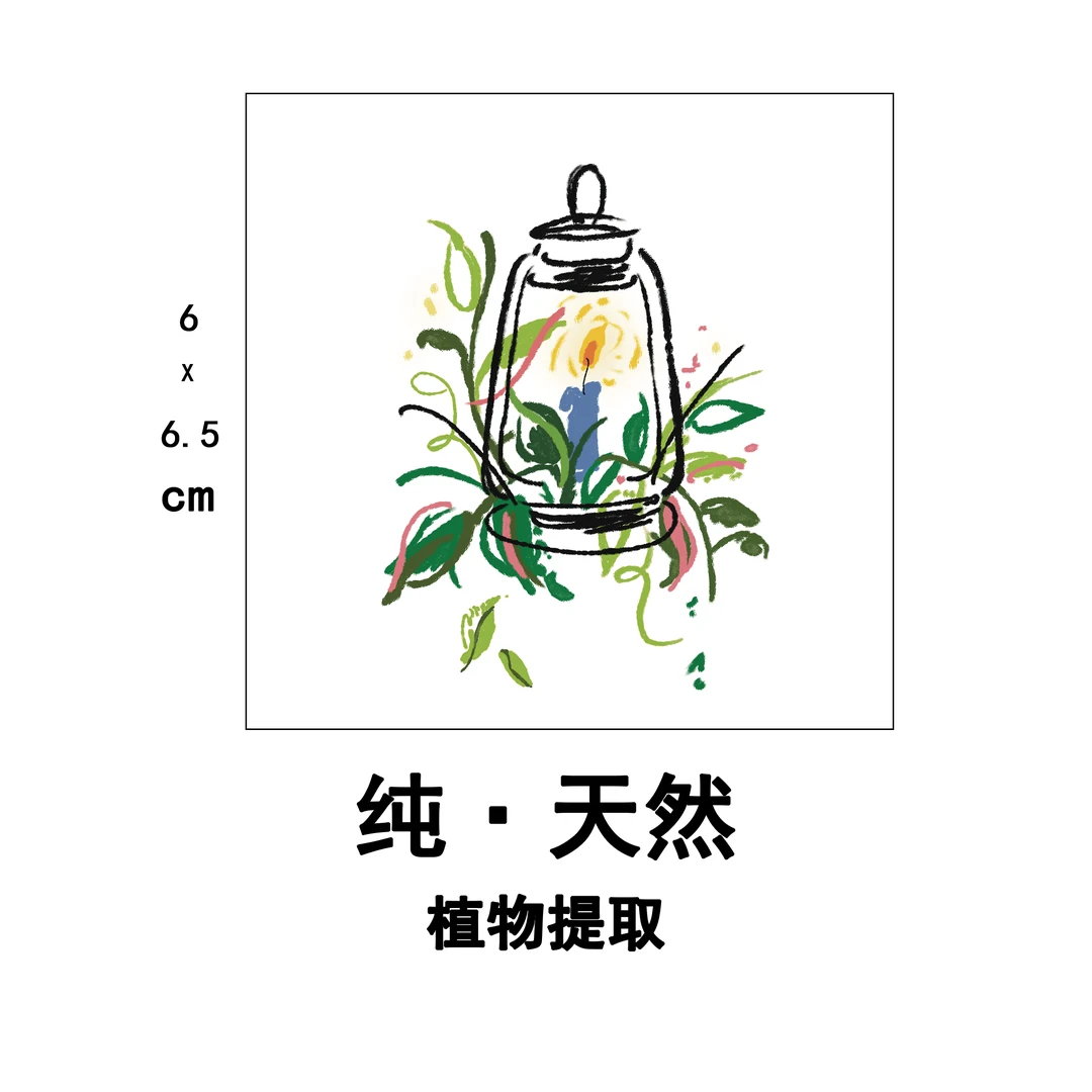 夏季花花1│潜台词彩色纹身贴图案卡通男女款逼真防水持久不反