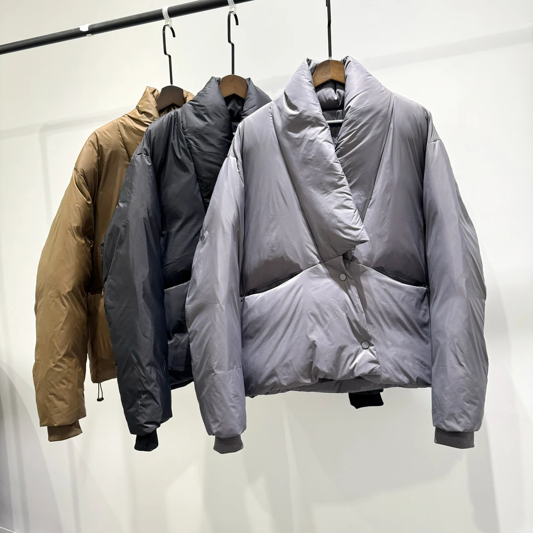 高充绒羽绒服冬季男士时尚百搭立领潮流INS休闲宽松抽绳保暖外套