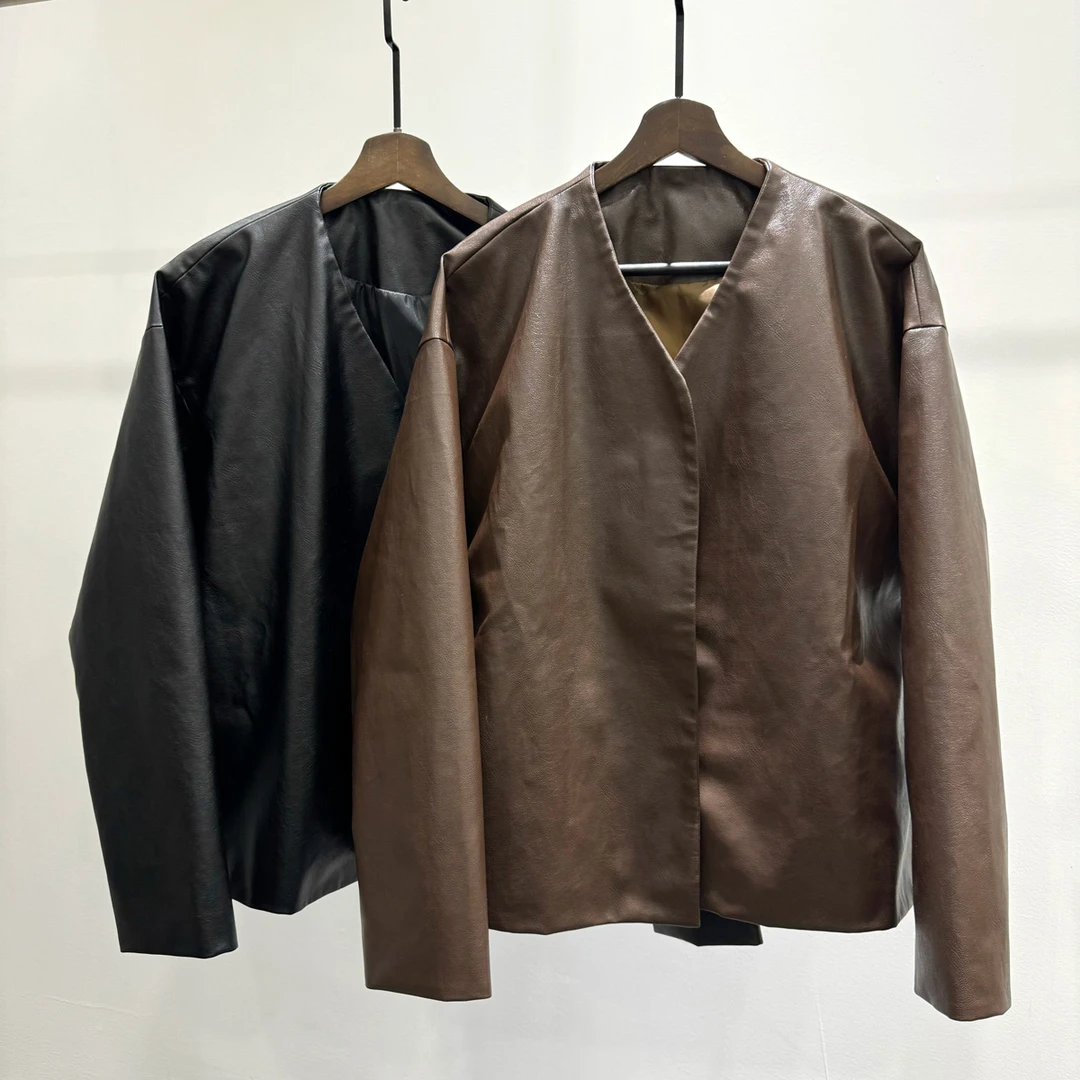 男士个性小众时尚痞帅美拉德皮衣夹克潮牌美式休闲百搭开衫外套