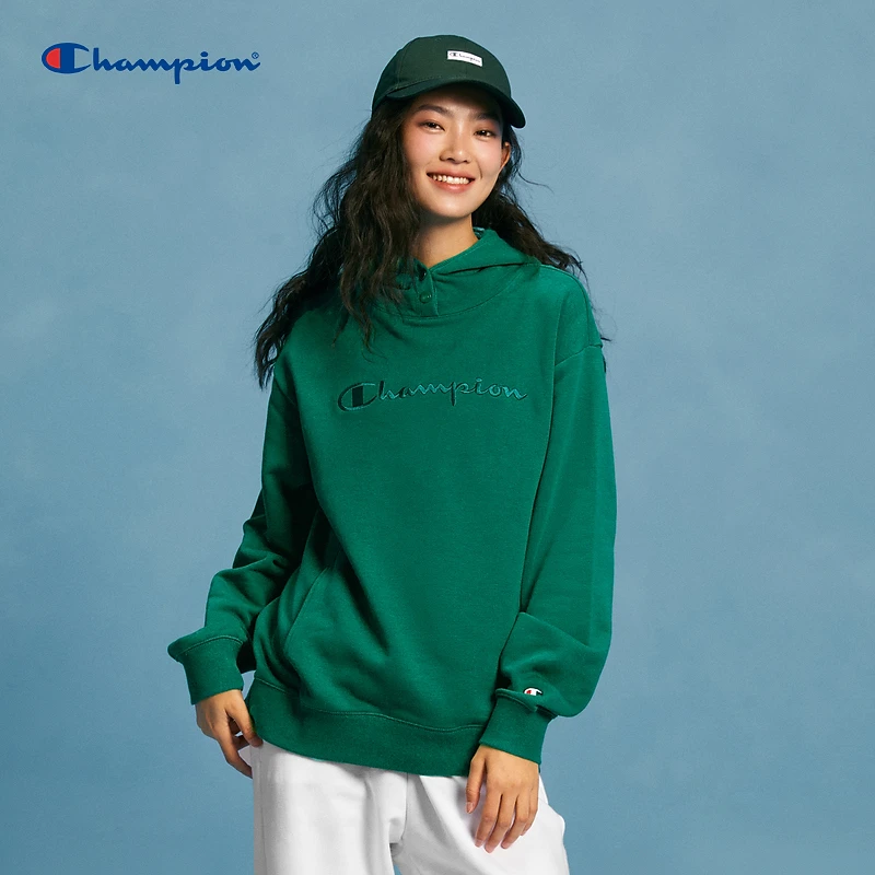 Champion冠军24新款刺绣秋冬连帽卫衣休闲时尚百搭户外宽松男女