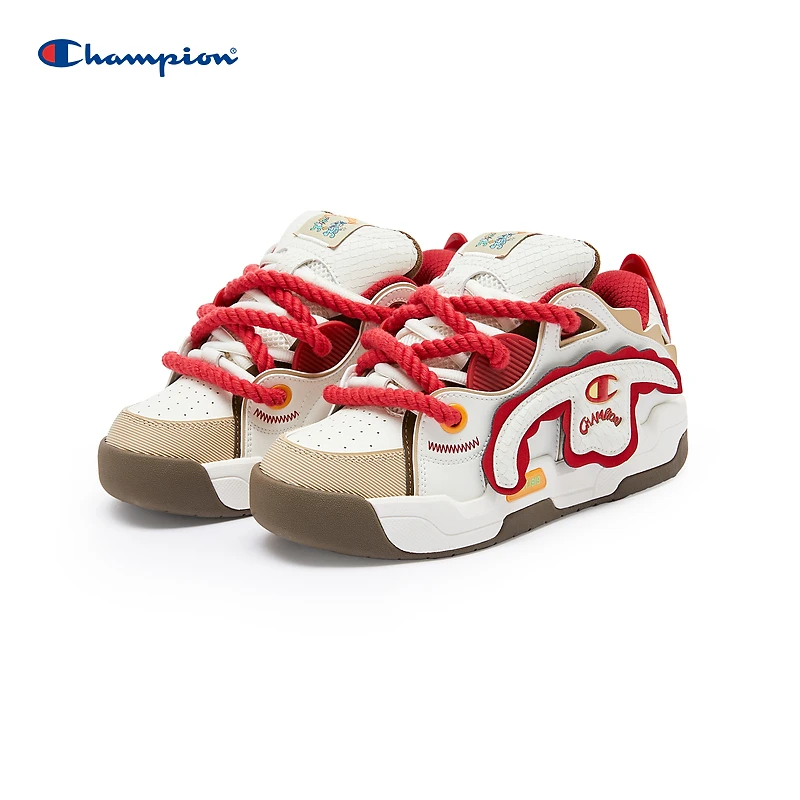 【龙年限定】Champion冠军24春季新款红色面包鞋潮鞋低帮潮流百搭