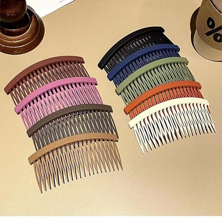 非金属亚克力发饰 时尚磨砂碎发整理梳简约碎发夹头饰百搭