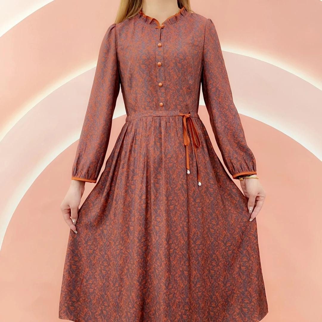 2023新款气质大码连衣裙春季高端洋气减龄长裙