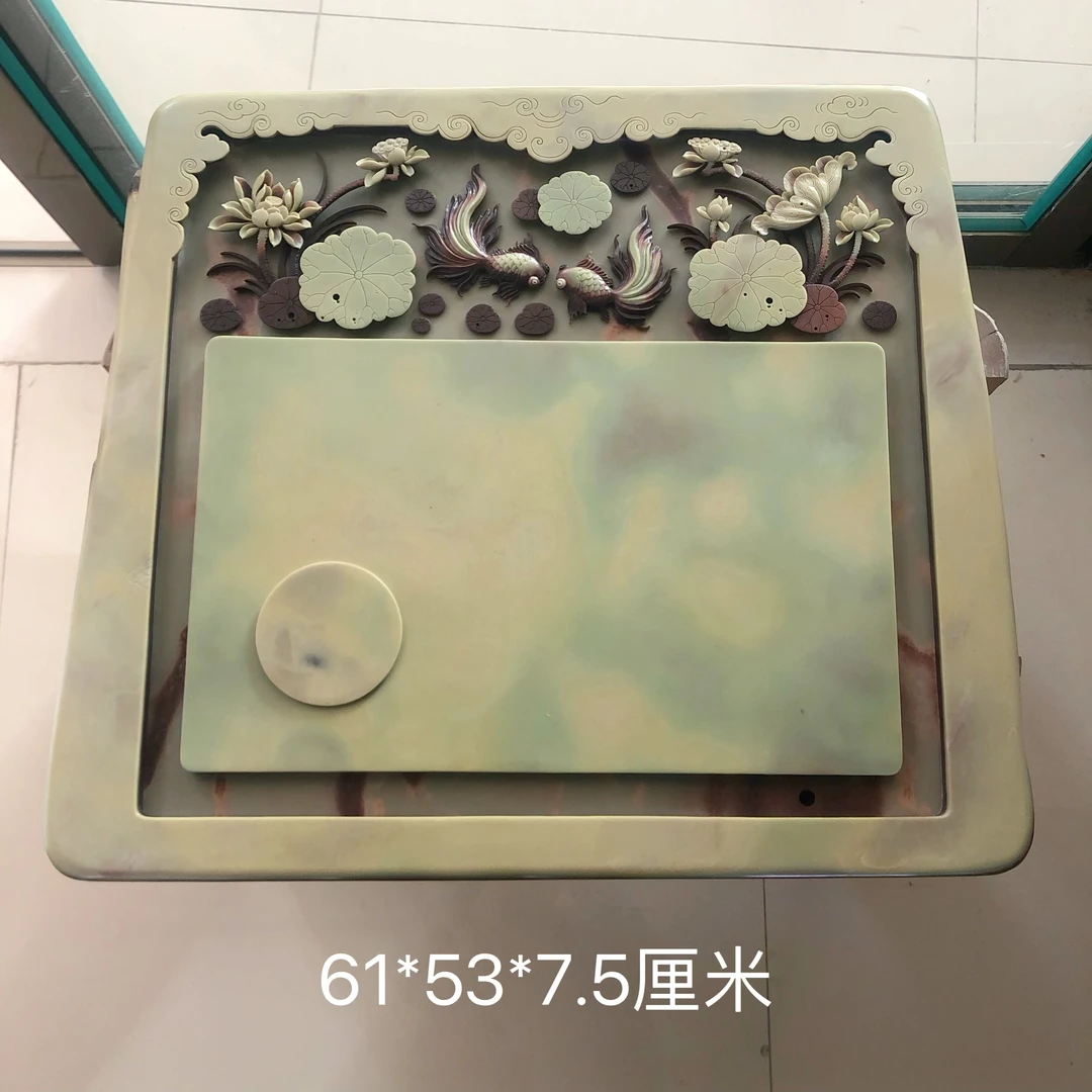 梵净山紫袍玉带石茶盘收藏级贵州手工雕刻玉石家用石头茶海茶具