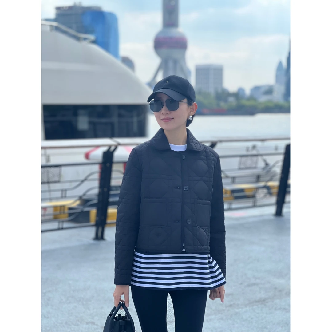 【YY定制】2023秋季新款戴妃格翻领外套