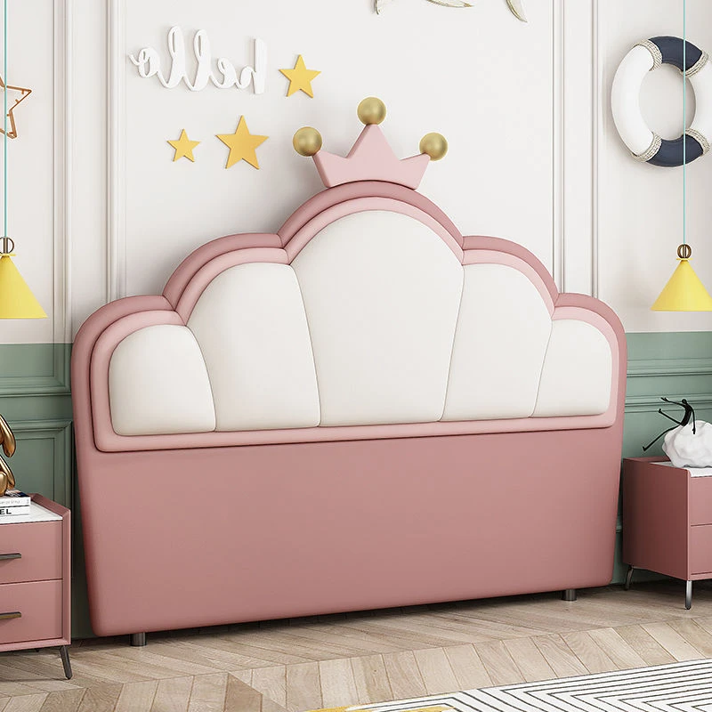 【小扬哥推荐】新款公主床头靠背公主风轻奢卡通软包撞色床头板简