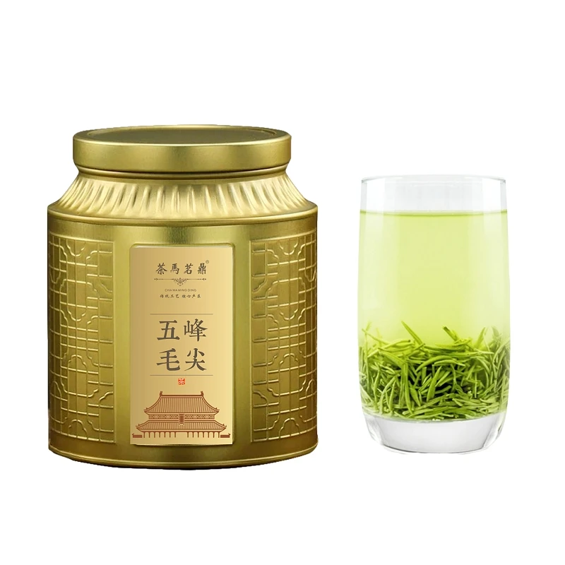 茶马茗鼎五峰高山春茶新茶炒青毛尖栗香醇厚滋味鲜嫩绿茶250g/罐