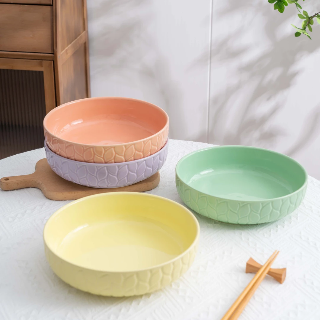 T轻奢奶油风8英寸圆盘