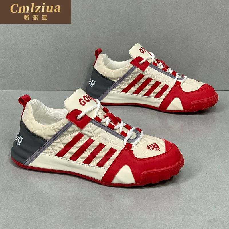 2025新款厚底四道杠男运动鞋秋冬季百搭老爹潮鞋休闲鞋透气鞋子
