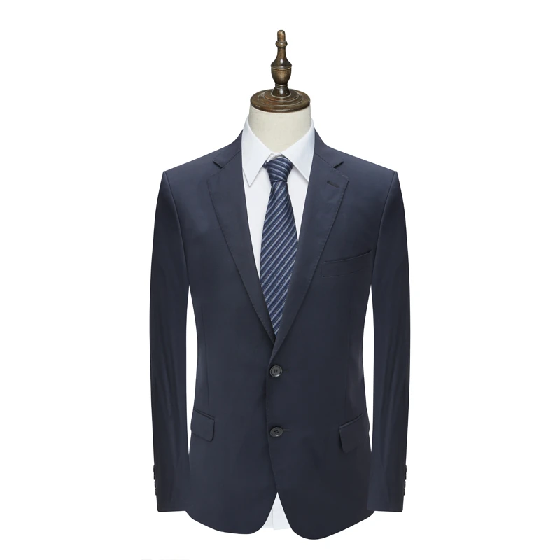 AS143奥 春秋男西服 两粒扣无开衩商务西装外套 913121-7