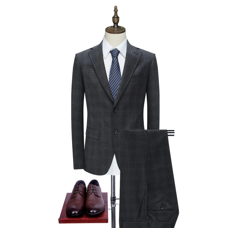套西DL2 帝男西服130'S意大利面料商务休闲西装有马甲三件套