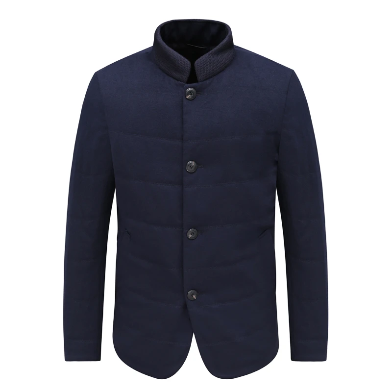 KL395凯LAI牌秋冬款男式直排扣休闲保暖棉服外套