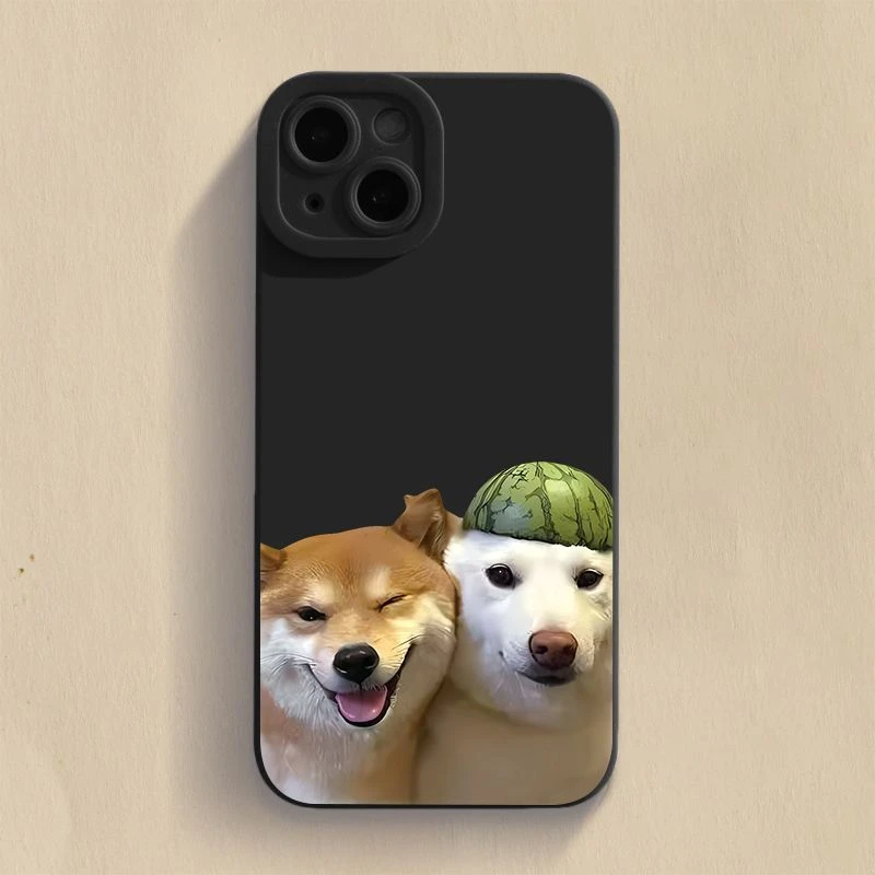 可爱柴犬苹果13手机壳iPhone14promax搞怪12小众11/xs网红7/8plus