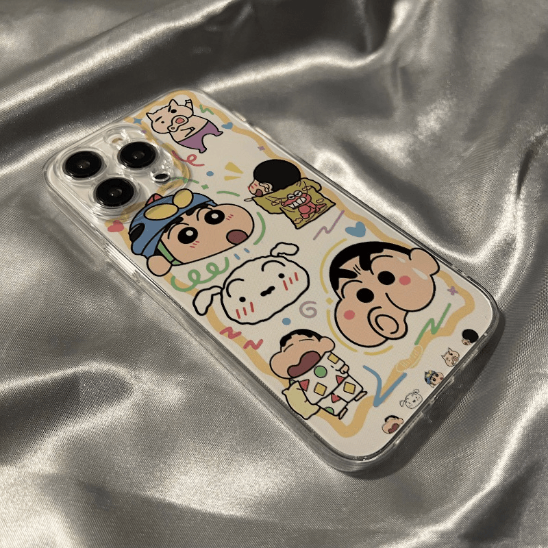 可爱小新太空壳iPhone14苹果13promax手机壳12卡通11小众xr新款8p