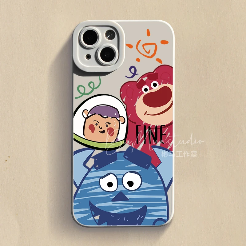 涂鸦怪兽苹果13手机壳iPhone14promax情侣12可爱11/xs新款7/8plus