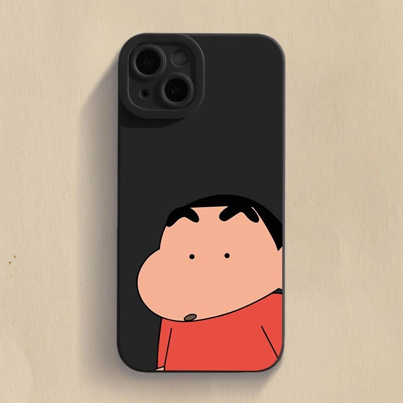 蜡笔小新iPhone14手机壳苹果13promax硅胶12/11情侣xs创意xr搞怪