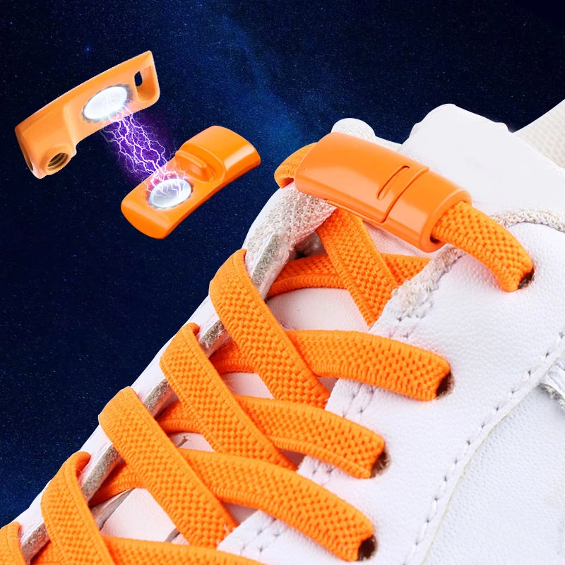 懒人鞋带绳弹力松紧磁力扣男女儿童免绑免系固定卡扣配件