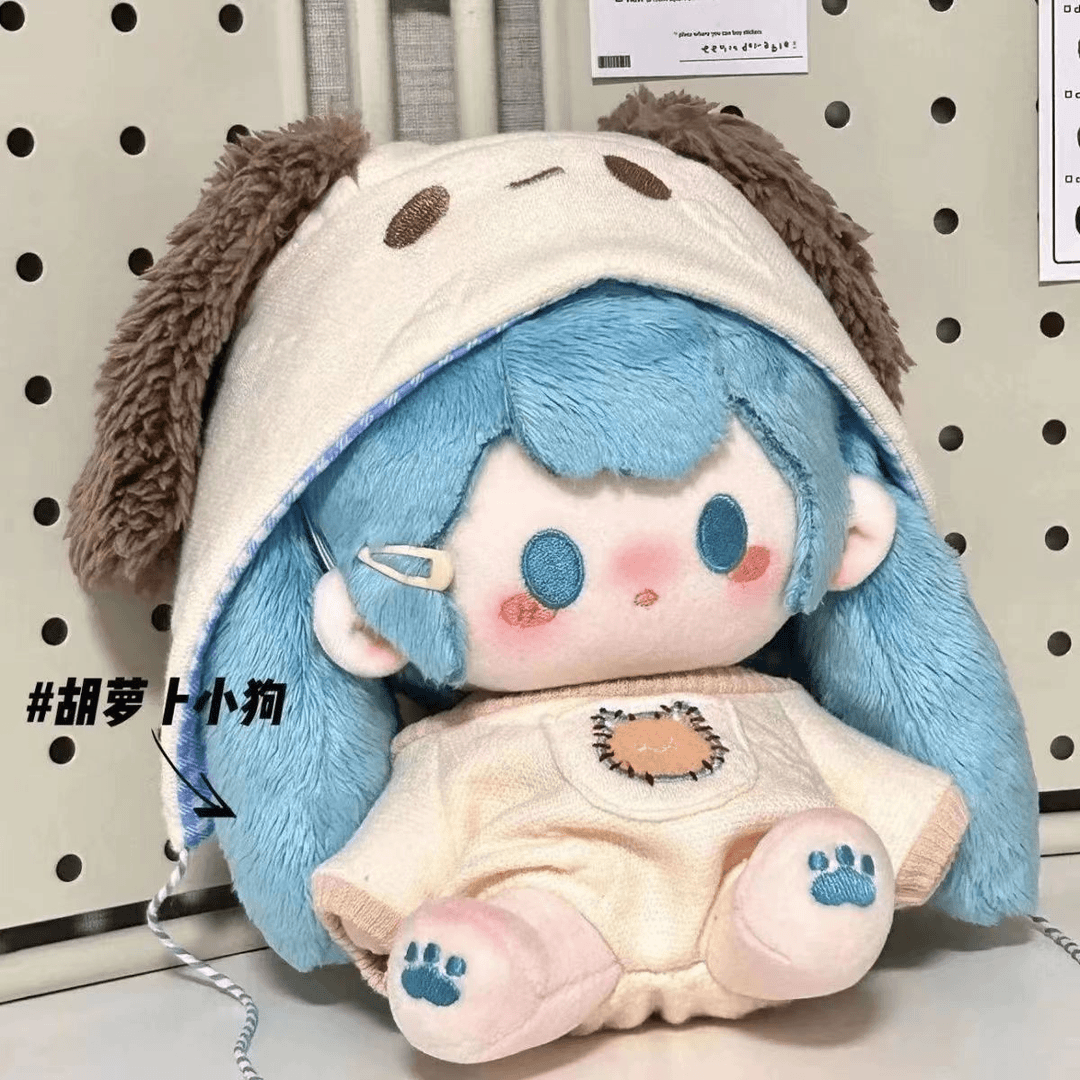 初音未来fufu周边棉花娃娃豆豆葱高颜值女娃可爱毛绒玩具生日礼物