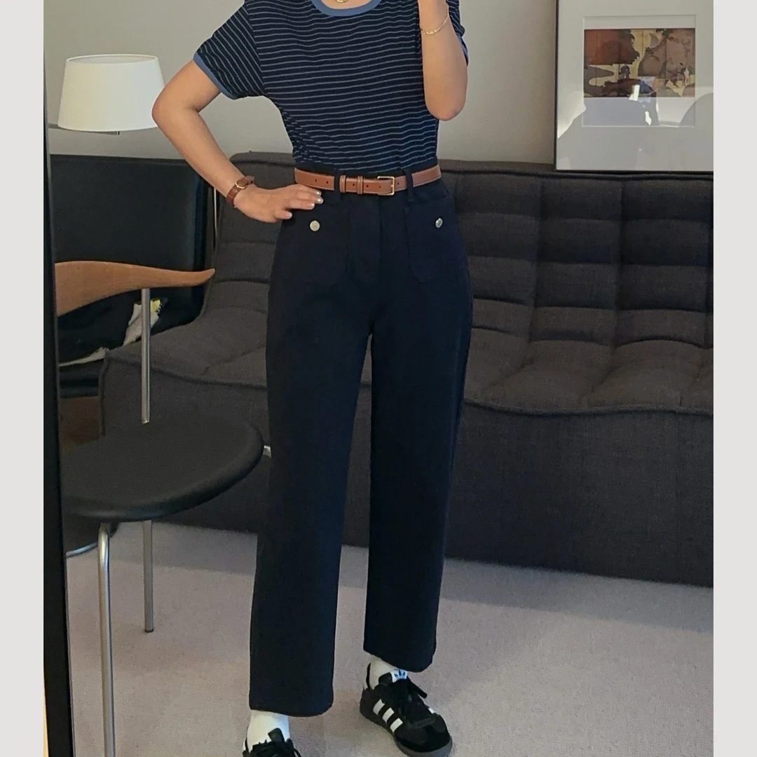 XIYE&W【前口袋牛仔裤】显瘦直筒牛仔裤