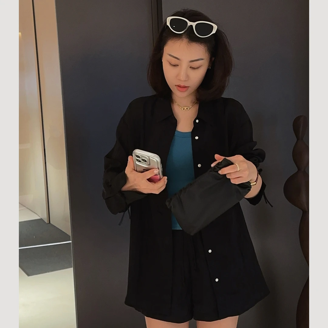 XIYE&W【烧仙草短裤】休闲套装短裤