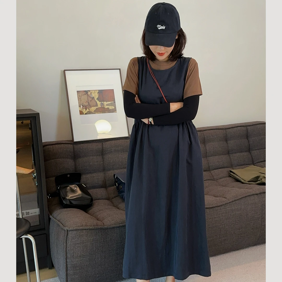 XIYE&W【日系背心裙】宽松连衣裙