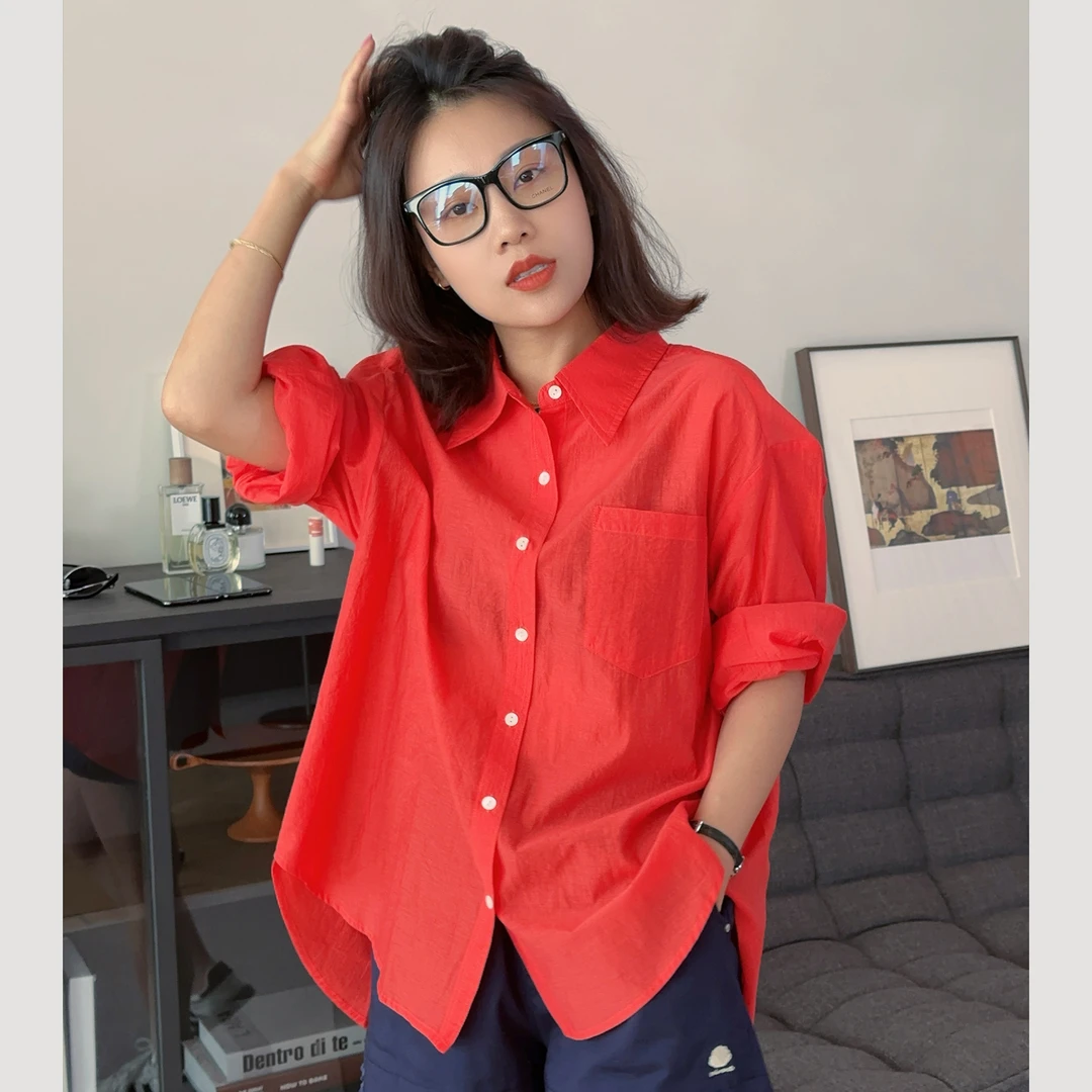 XIYE&W【开叉衬衫】纯色衬衫