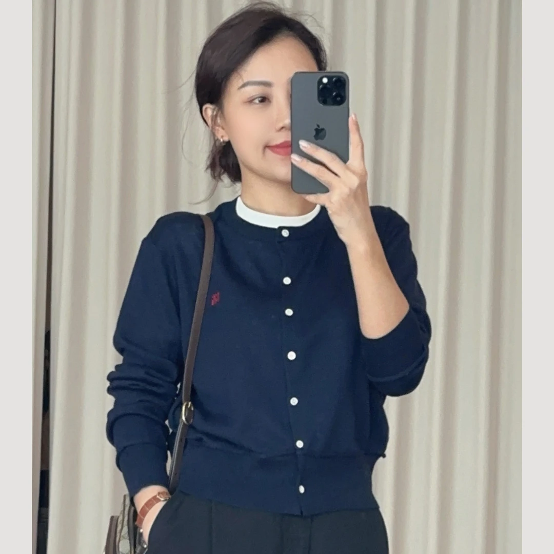 XIYE&W【简约开衫】长袖百搭休闲羊毛衫