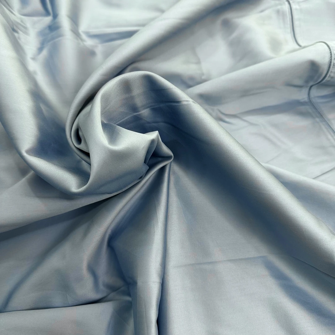 雾霾蓝 东帝兴 高奢尖货 真正140支阿瓦提长绒棉被套 高支高密