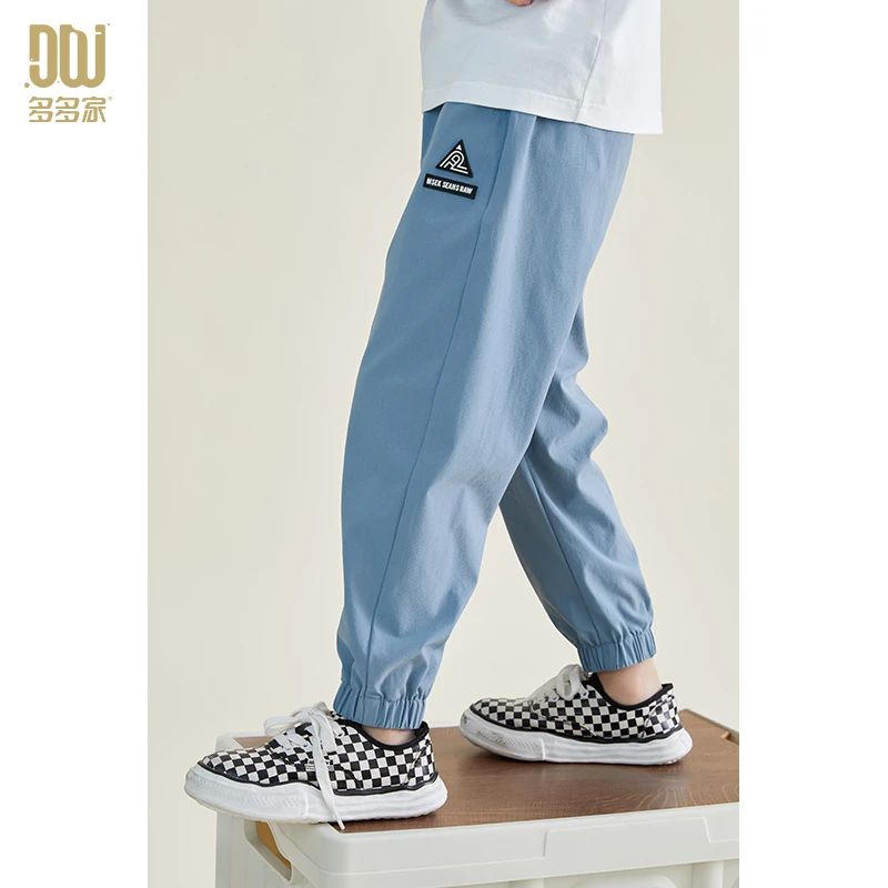 多多家6229【UPF50.真防晒.防蚊裤】极简饰标休闲裤