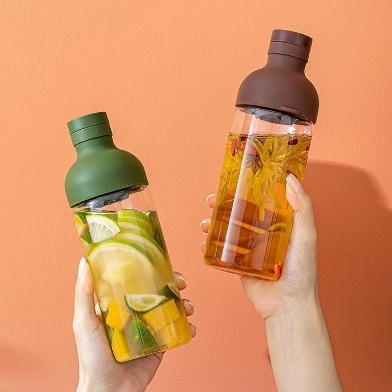 便携高硼硅玻璃冷萃杯办公室韩版外带茶水分离果茶杯豆浆冷泡茶瓶