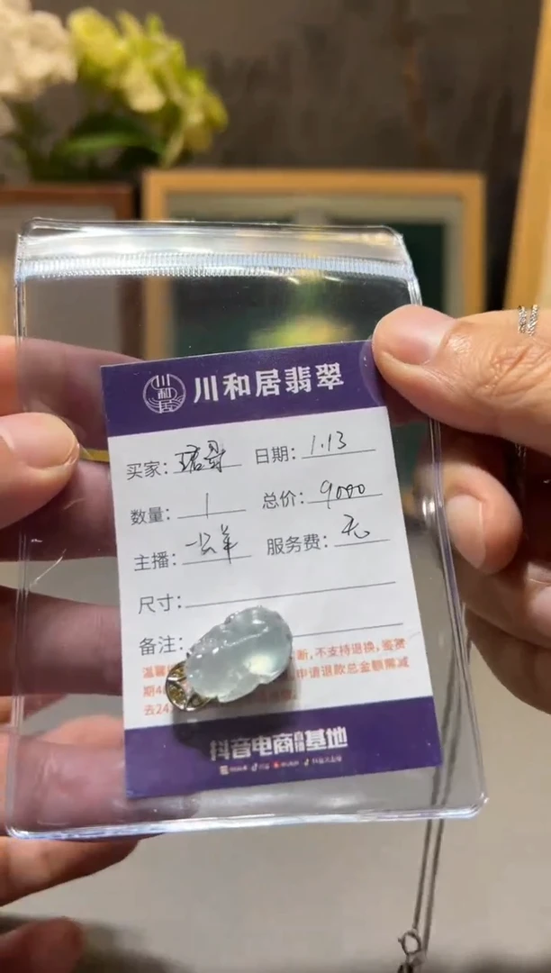 【闪购商品】翡翠项链18K金镶嵌 定向 珺