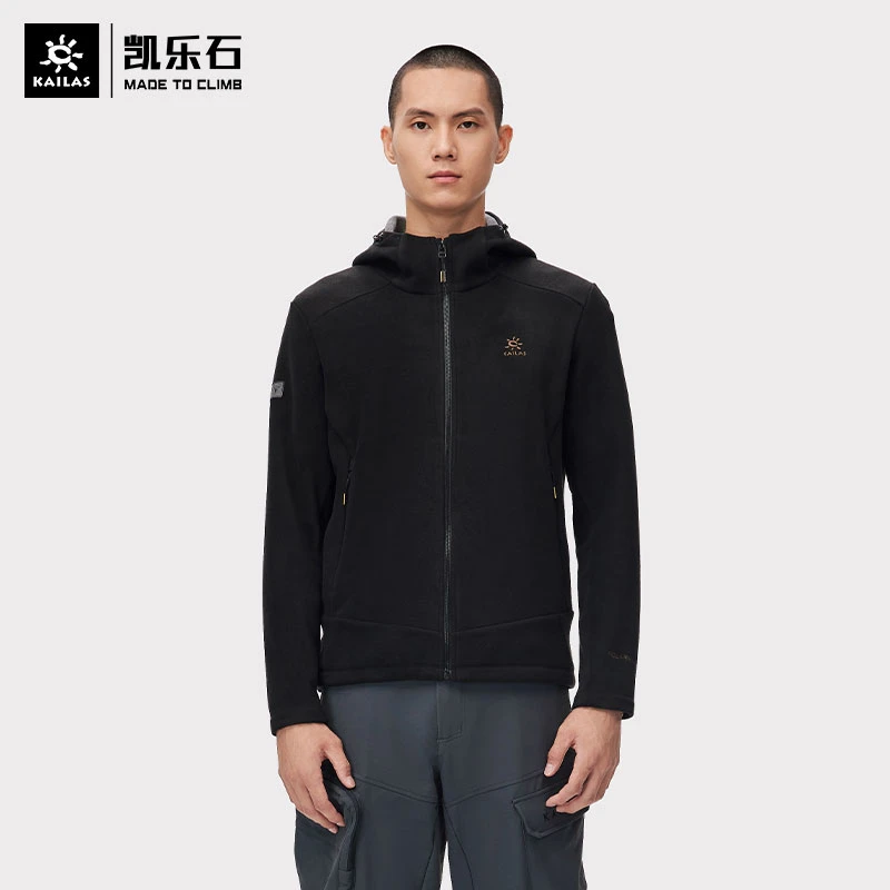 Kailas凯乐石户外运动男款抓绒衣加厚保暖连帽防风透气 KG2332121