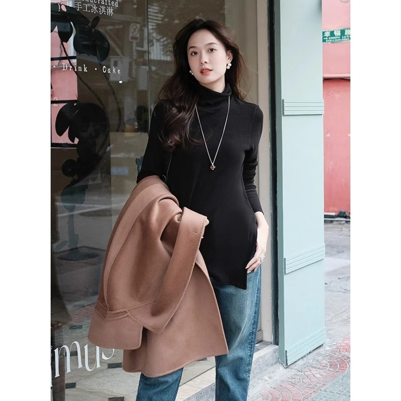 美洋MEIYANG【特卖捡漏】燃脂打底衫 醋酸羊毛高领弹力T恤