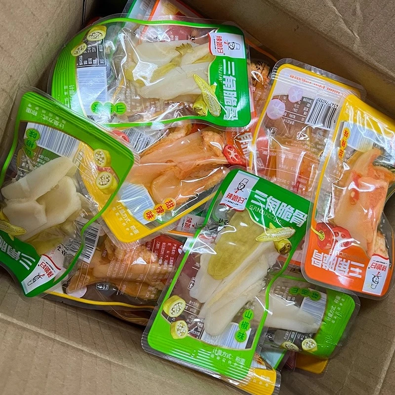 辣媳妇冷吃三角骨脆骨山椒甜辣味鸡软骨追剧解馋休闲零食开袋即食