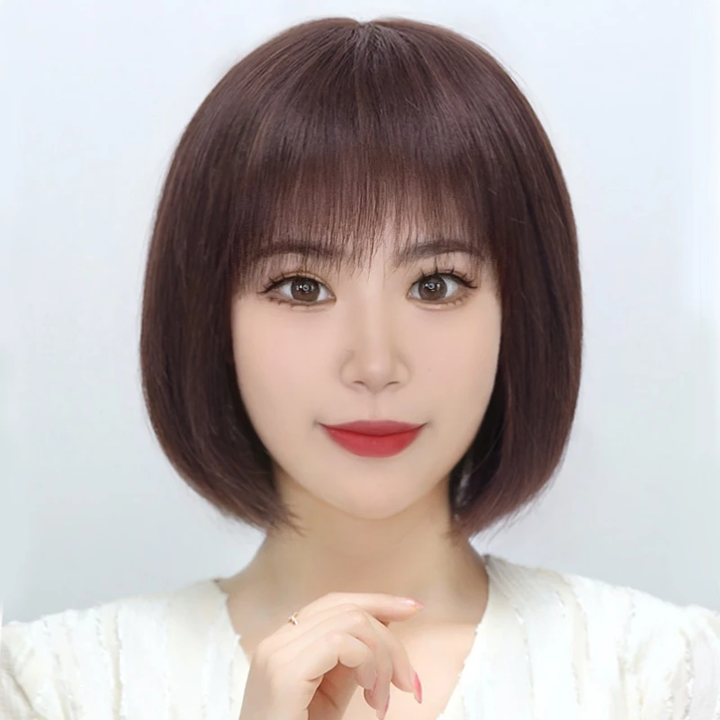 XIAJIE/霞姐【重回少女时代】中老年妈妈假发女短真发丝bobo头套