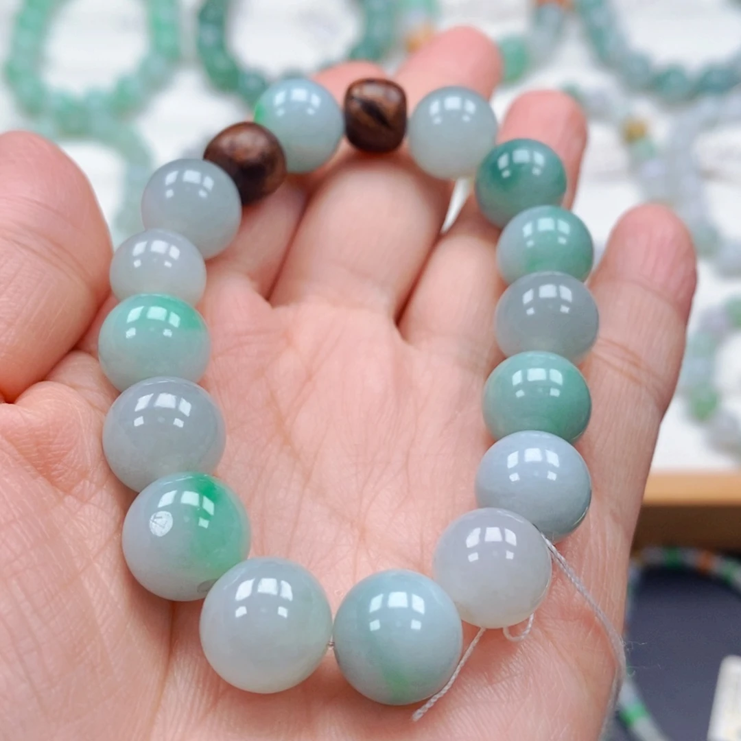 翡翠手链未镶嵌手串